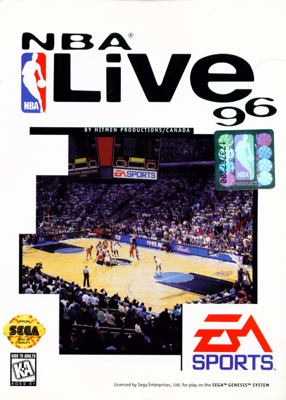 NBA Live 96 box art for Super Nintendo